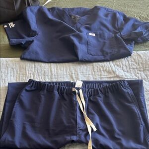 Figs Deep Blue Scrub Pants